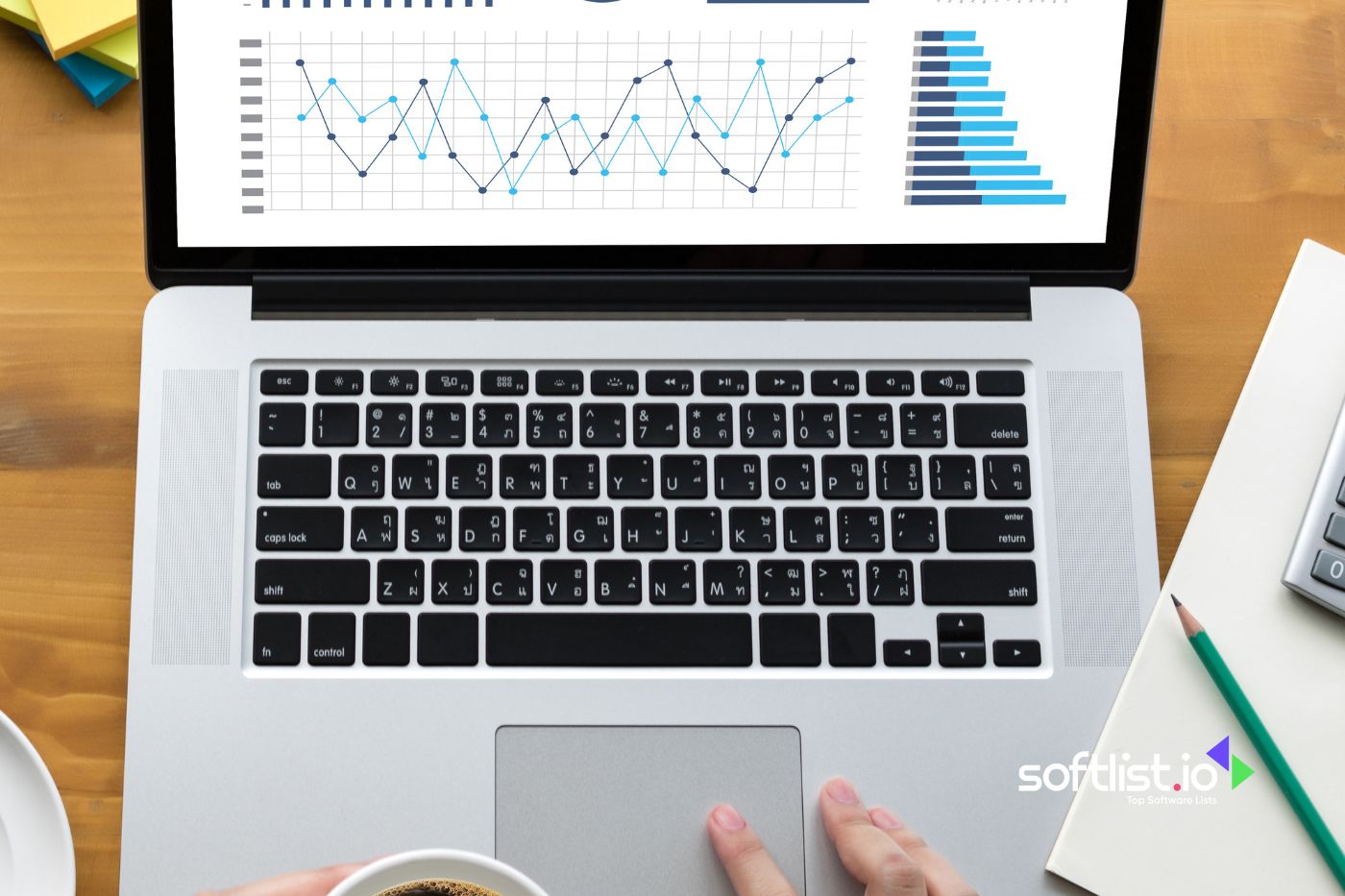 Man analyzing website metrics on laptop