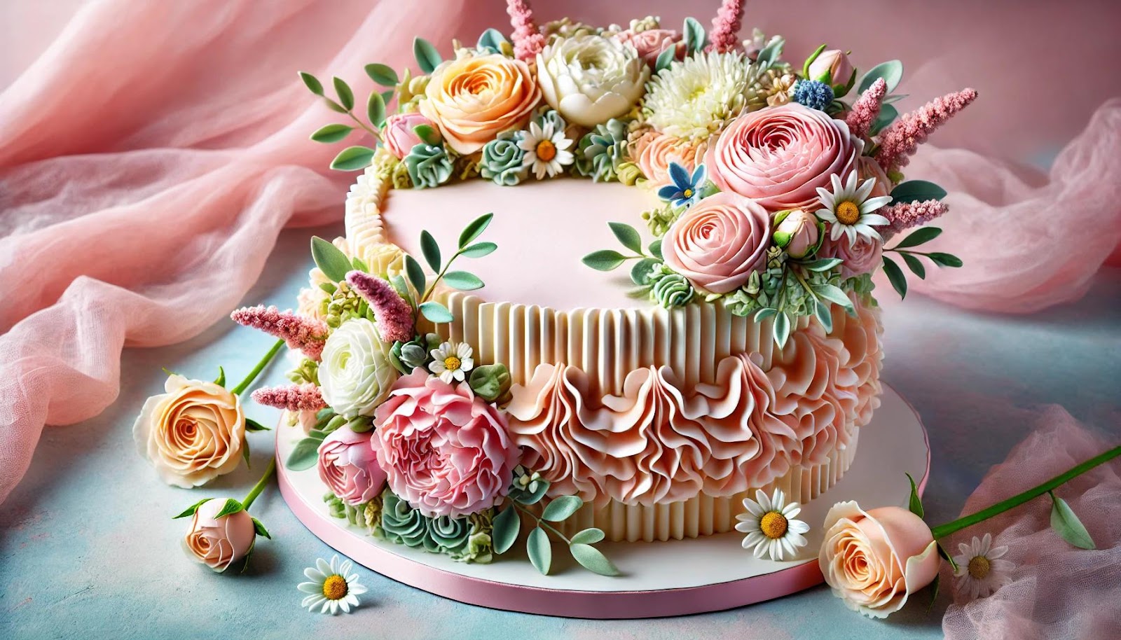 Additional Buttercream Flower Cake Piping Ideas