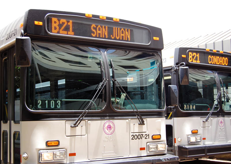 Buses heading towards San Juan and Conado in Puerto Rico safe