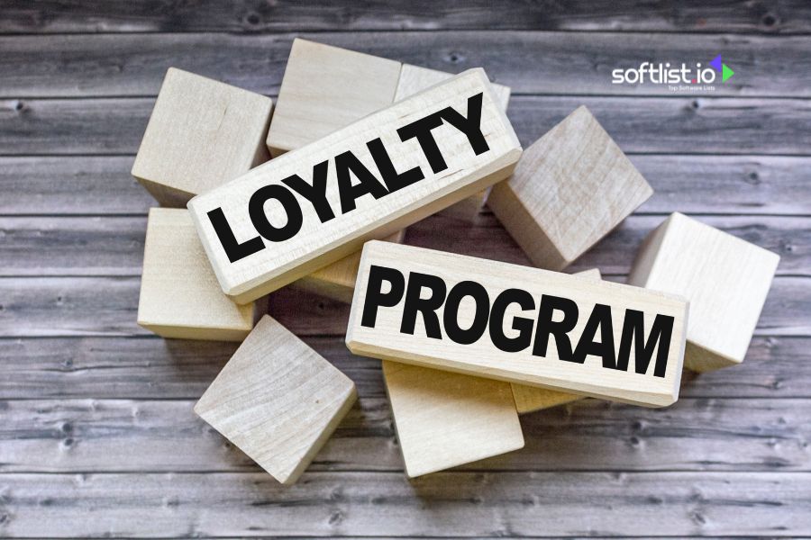 Wooden blocks with "Loyalty Program" text.