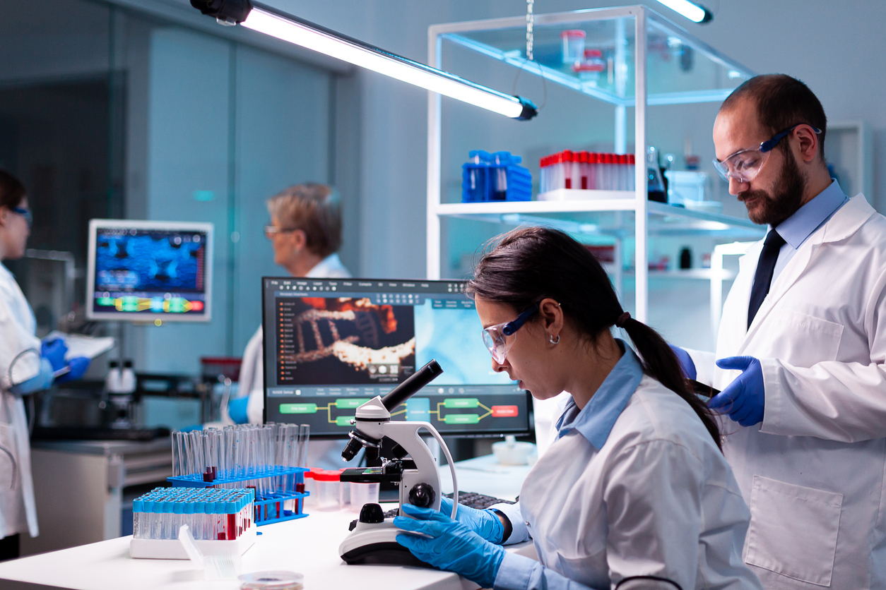 Scientists in a laboratory work more efficiently when strategic lab asset management is used.