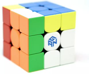 A cube with many different colored squares

Description automatically generated