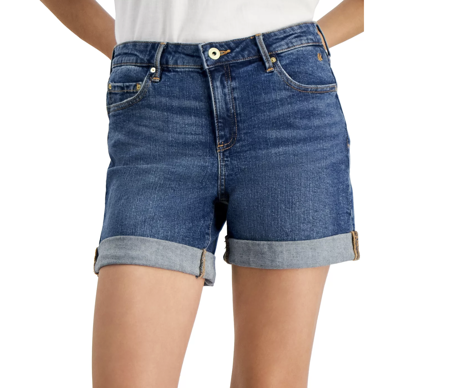 TOMMY HILFIGER TH Flex short en jean à revers