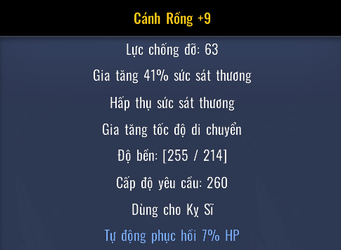 Huyền Thoại Tarkan Mobile: Các Loại Cánh Có Trong Game