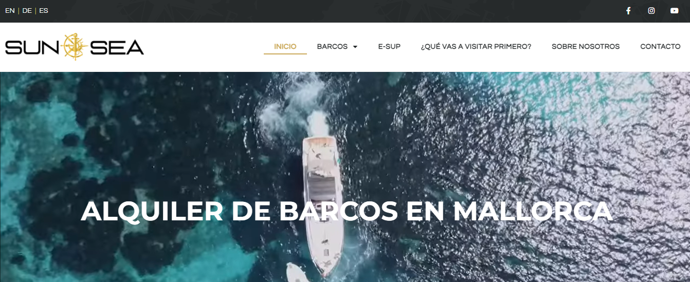 Rutas de navegación en Mallorca.
