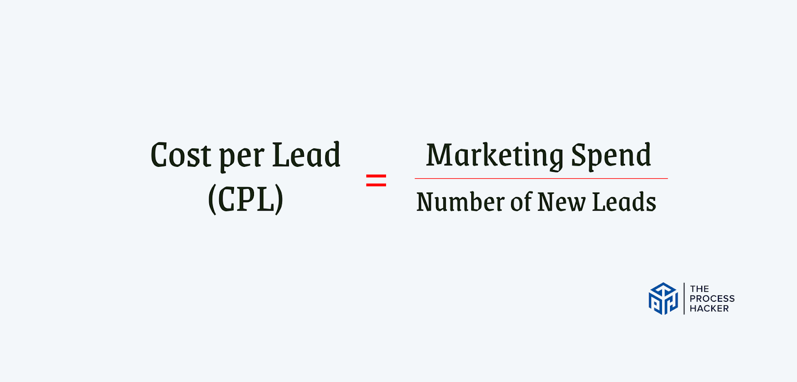 Formula for Cost per Lead (CPL)