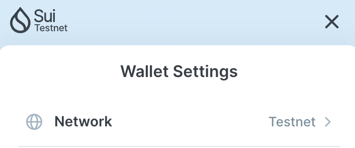 How to change SUI Wallet network to testnet and get SUI testnet tokens from the faucet