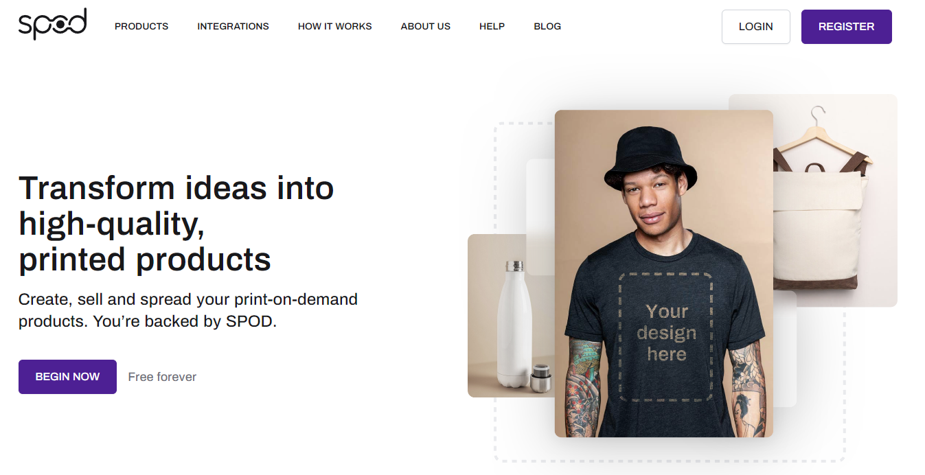 shopify print on demand app: spod