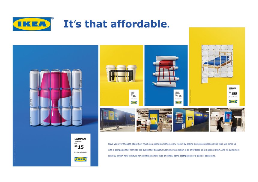 Ad design tip for colors- IKEA ad