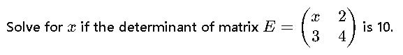 Matrices and Determinants Questions for IPMAT