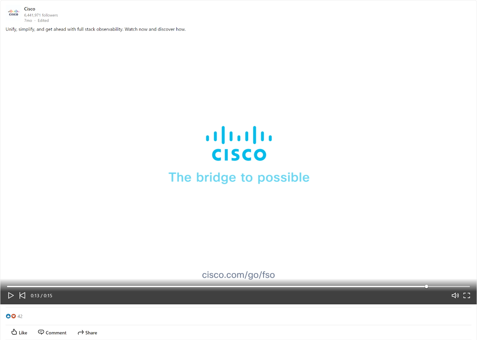 cisco linkedin video ad example