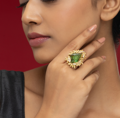 Exquisite Green tourmaline ring collection | CKC Jewellers