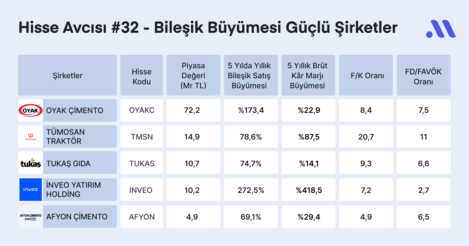 Hisse Avcısı #32 – Bileşik Büyüme Mucizesi: Borsa İstanbul’un Büyüyen Şirketleri