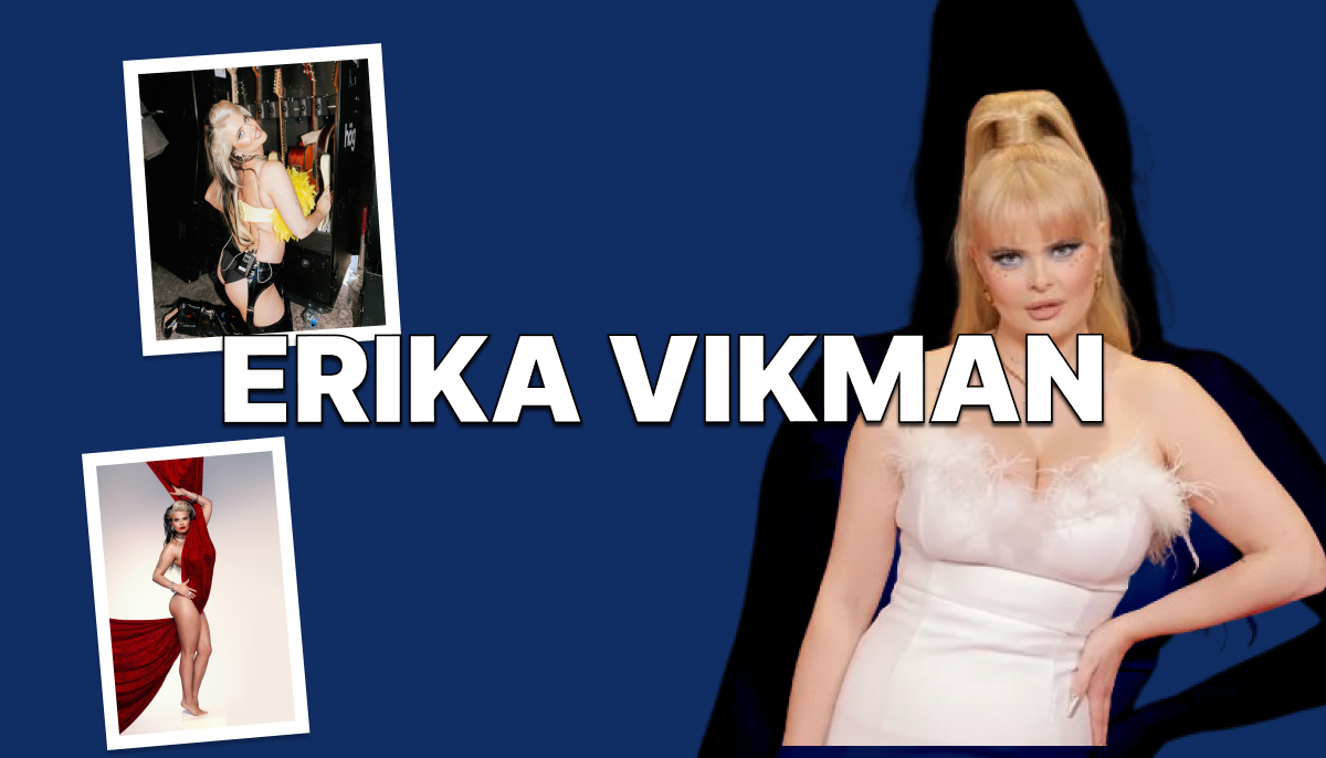 Kuvakollaasi Erika Vikmanin urasta