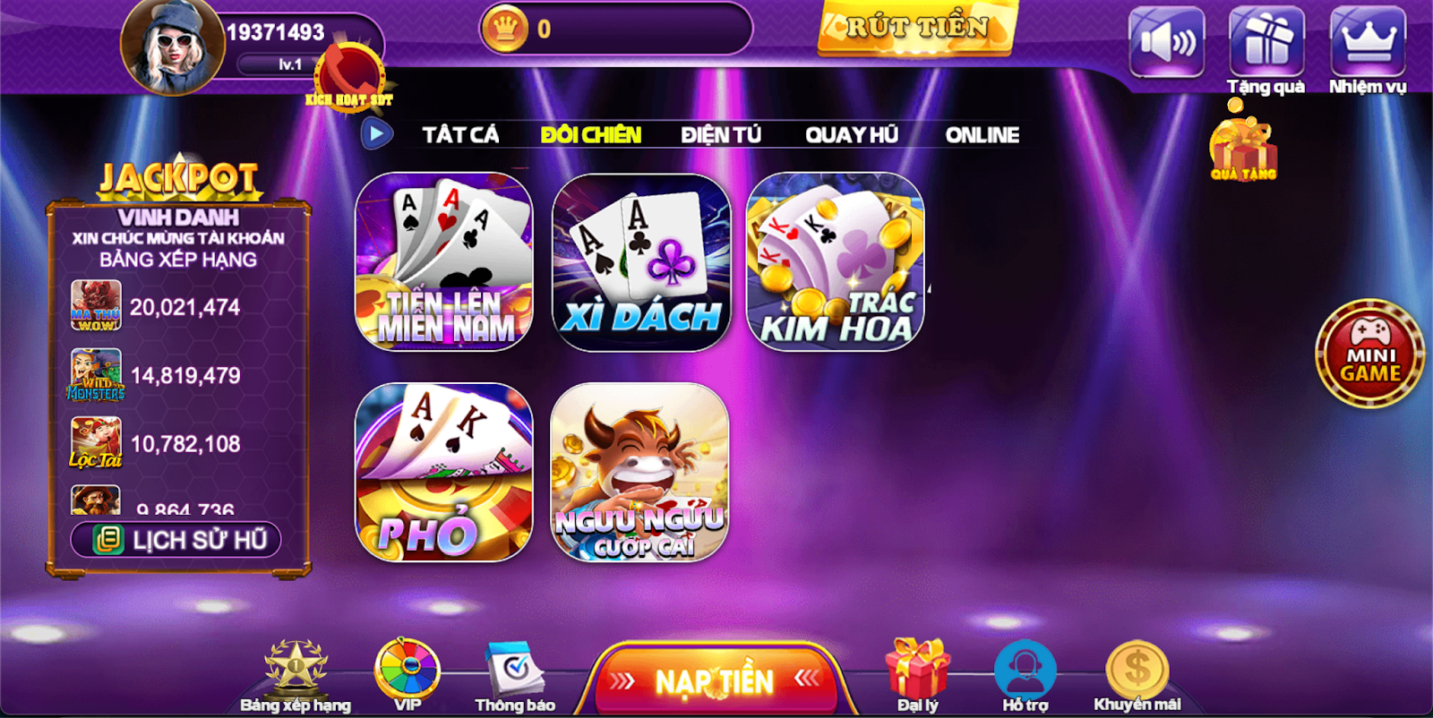 Tiến lên miền Nam 68 game bài có lượng người chơi rất đông đảo