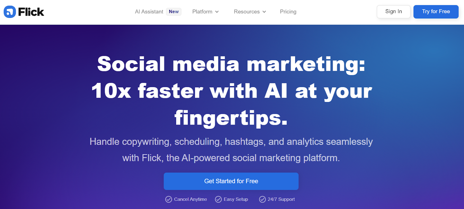 flick ai marketing program