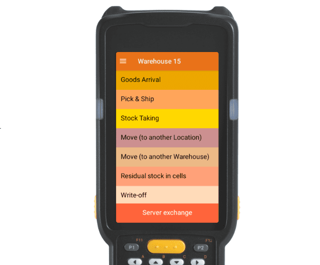 Warehouse 15 Software Interface for Inventory Management