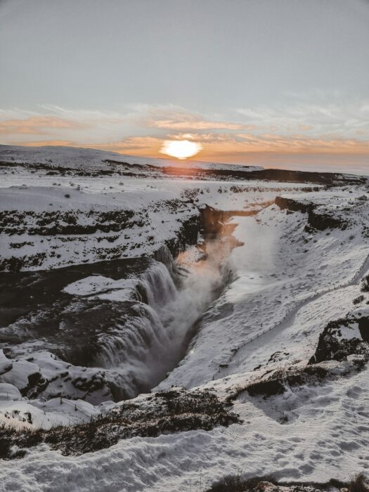 Gullfoss Waterfall Lookout