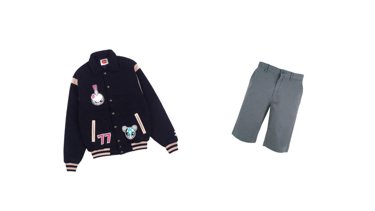 Varsity Jacket dan Slim Fit Shorts