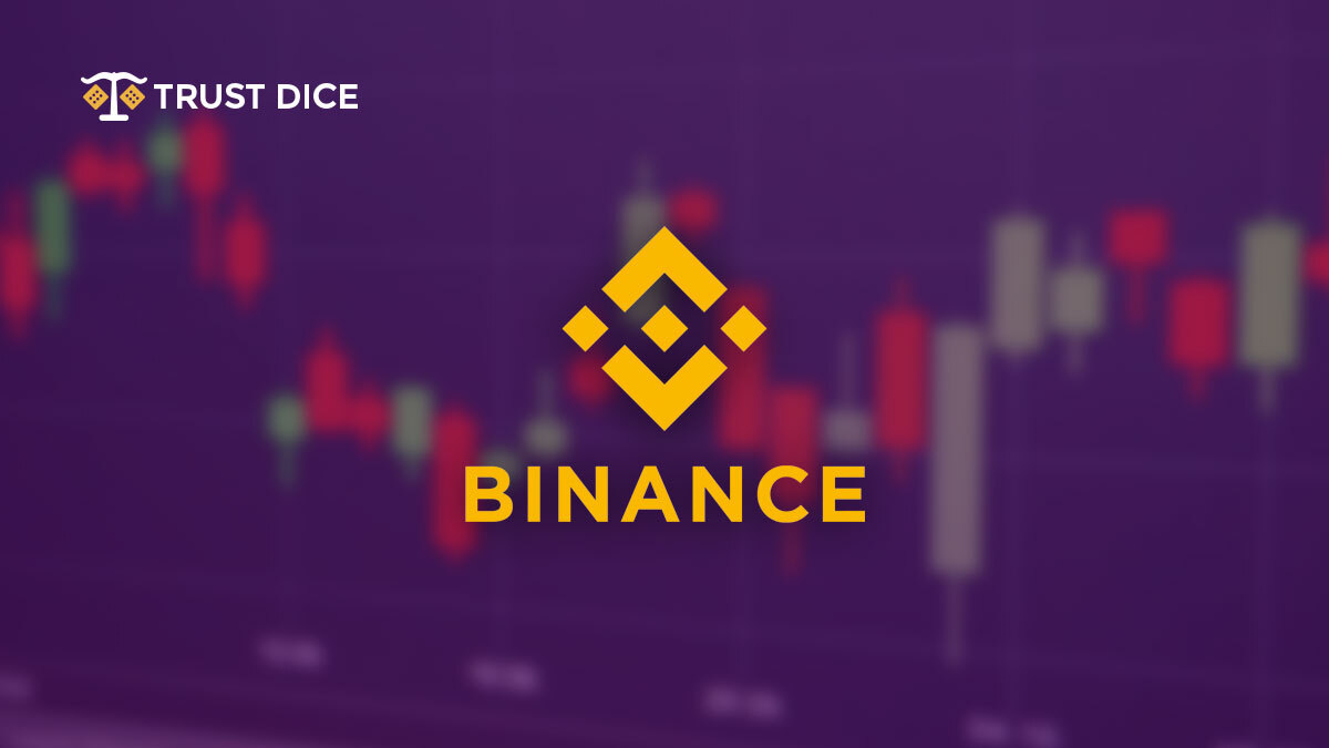 Logotipo de la moneda Binance por TrustDice