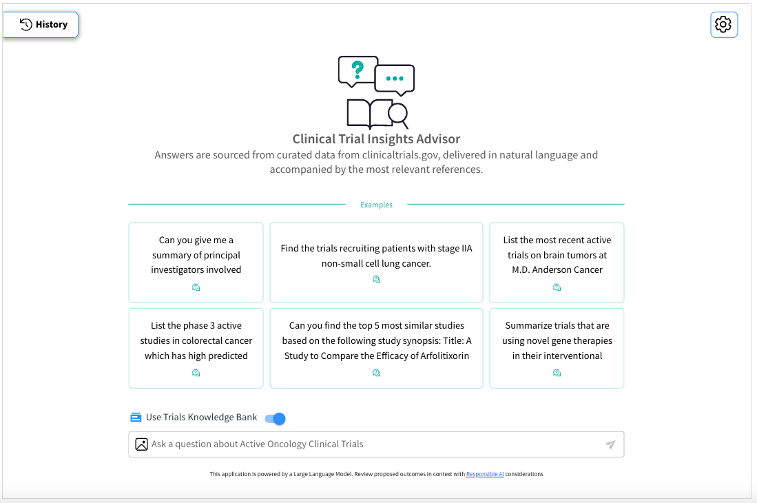 dataiku clinical trial insights assistant