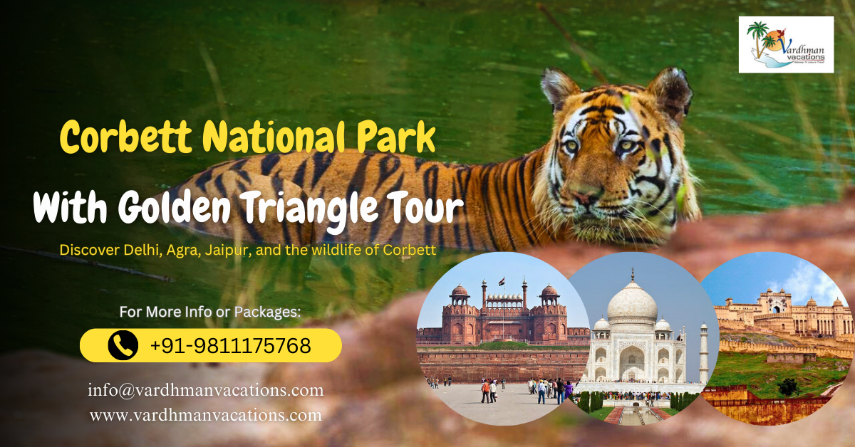 Corbett National Park With Golden Triangle Tour