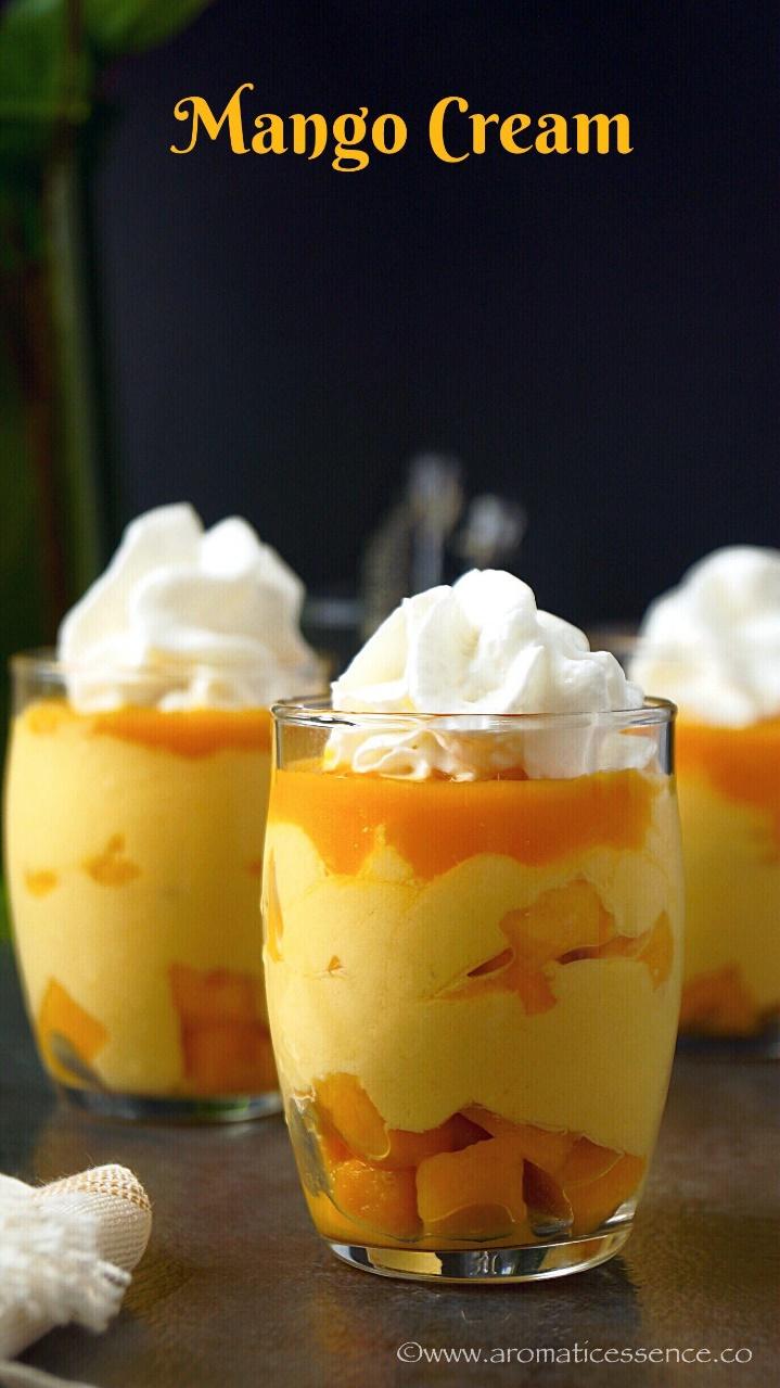 Mango Cream Recipe | Indian Mango Cream - Aromatic Essence