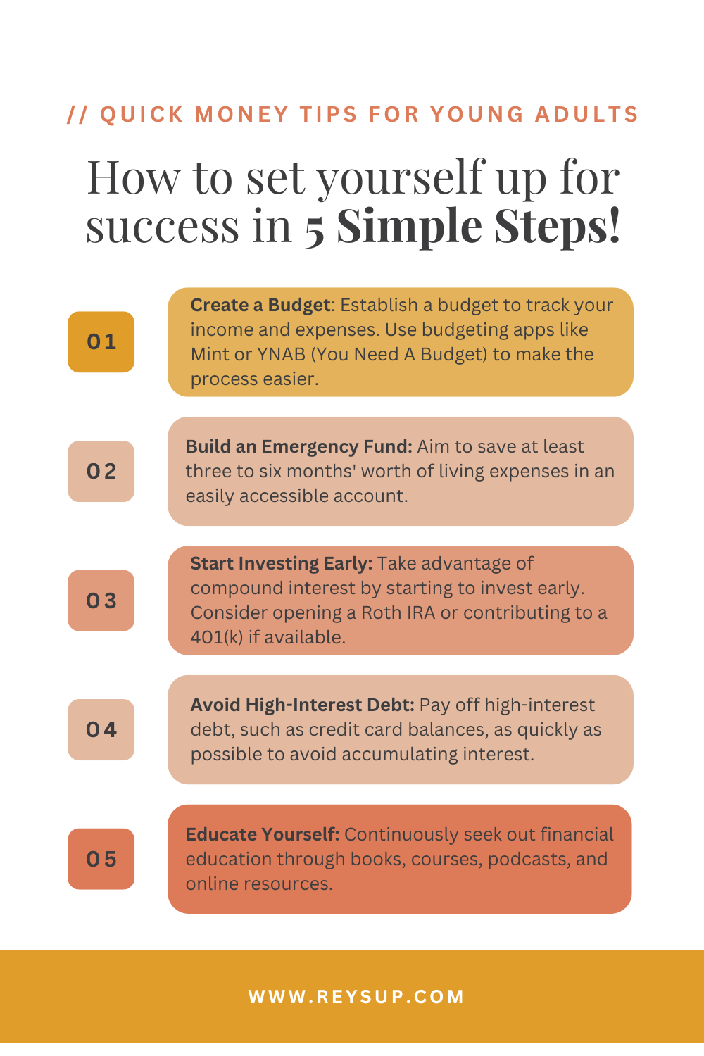 set yourself up for success in 5 simple steps