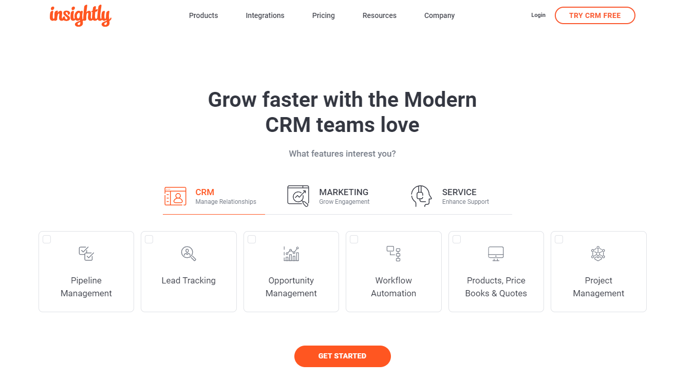 Insightly: Grow faster with the modern CRM teams love