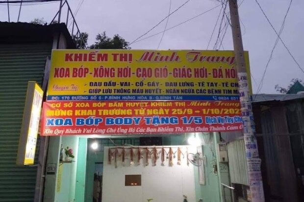 massage quận Bình Tân - Massage khiếm thị Minh Trang