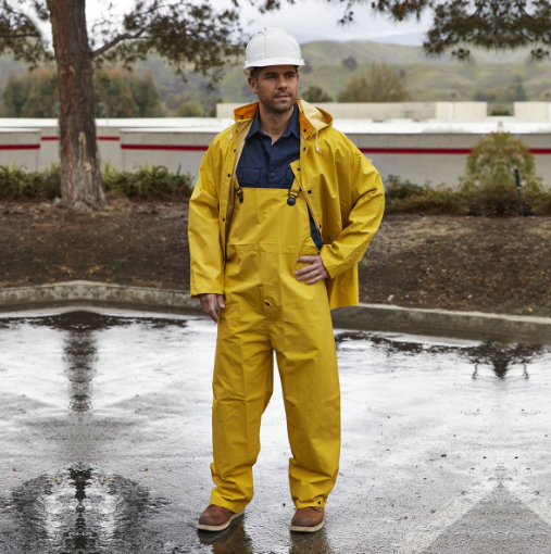 The power of yellow rain suits - works payflex lets