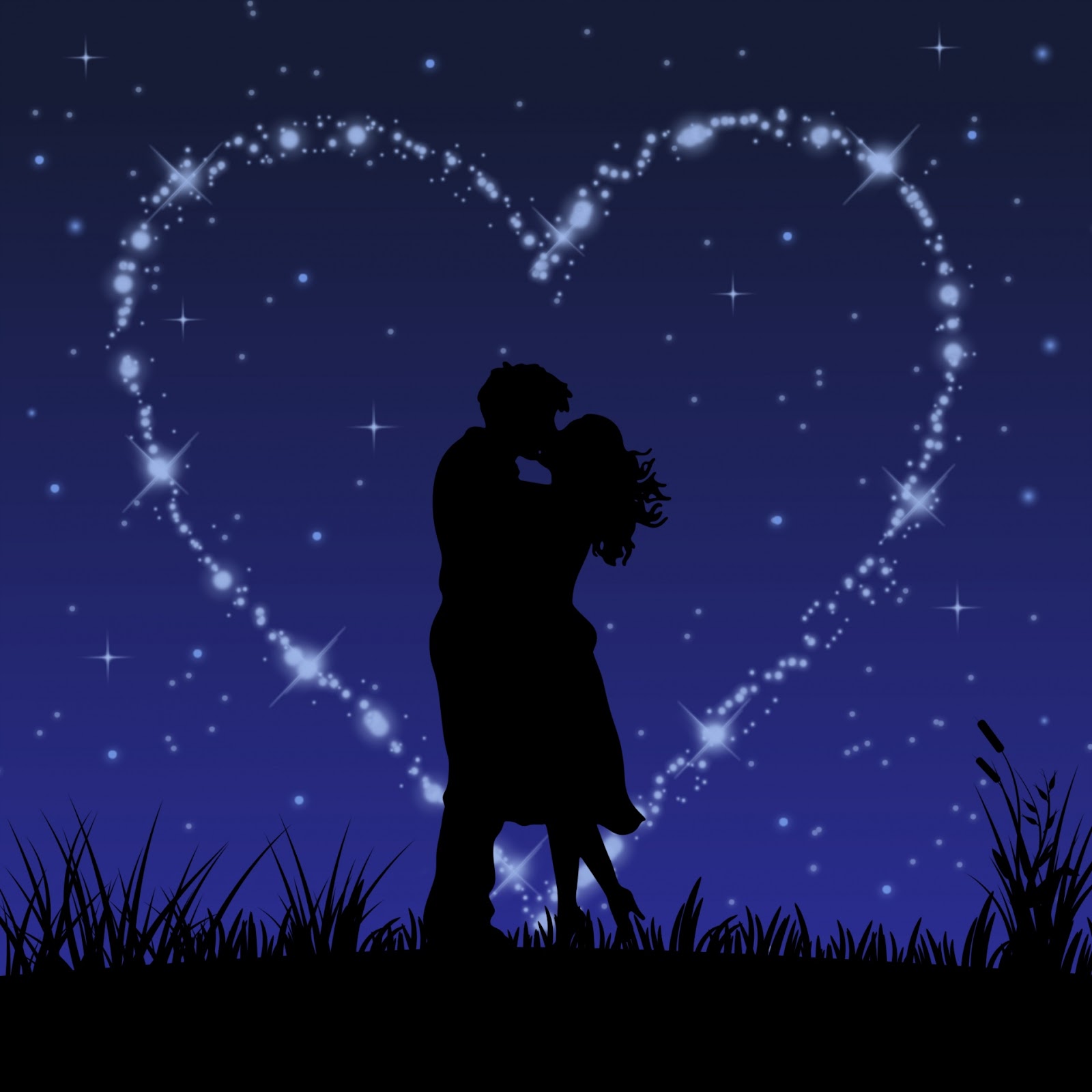 Stylish Couple DP for Instagram kissing under the sky