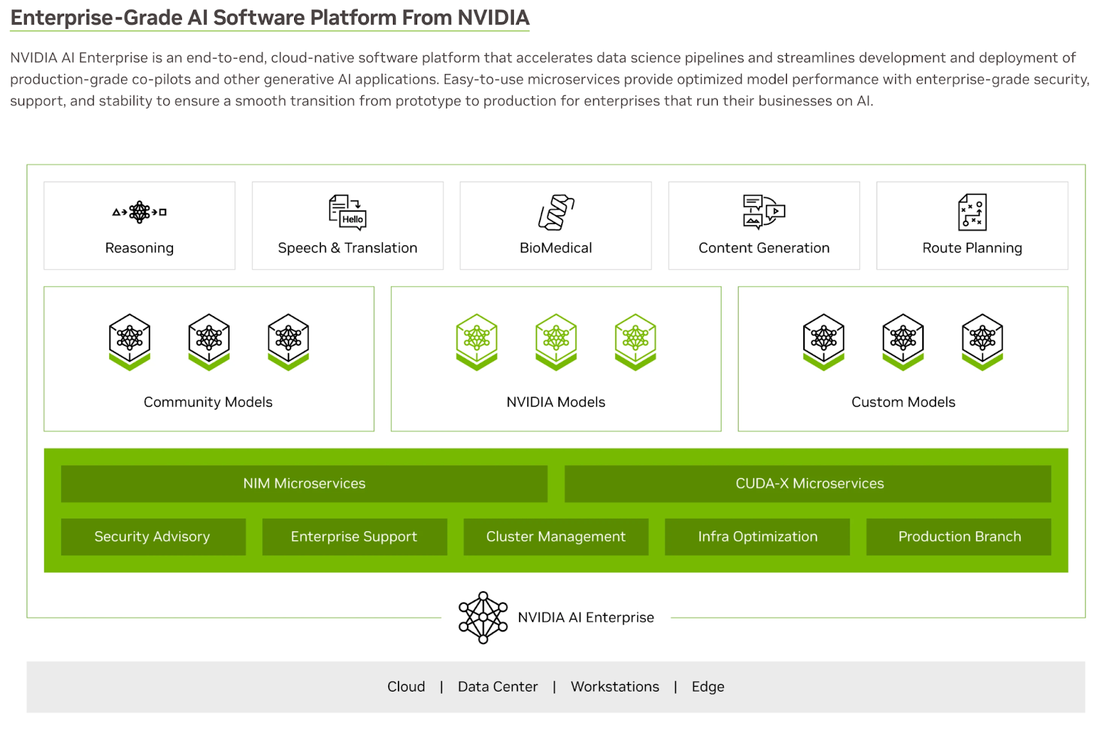 AI software platform NVIDIA