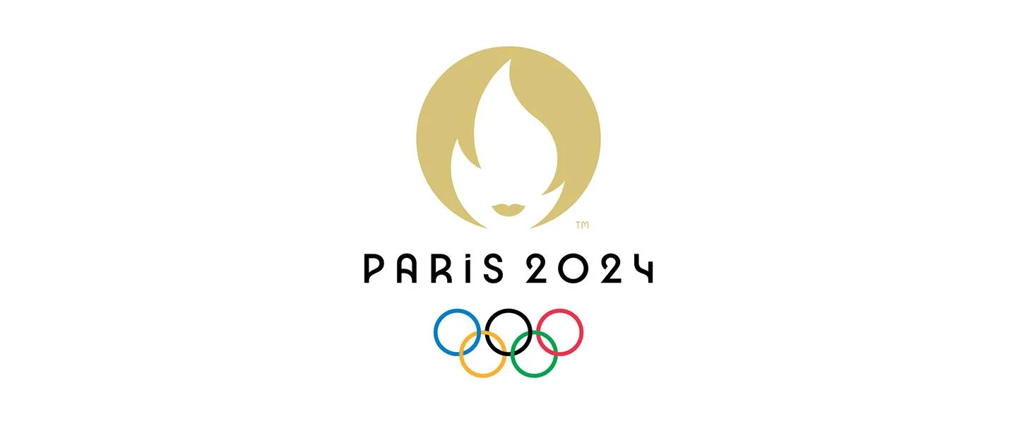 A logo with a flame and rings

Description automatically generated