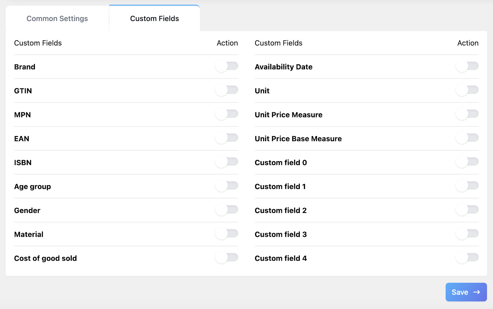 Custom Fields