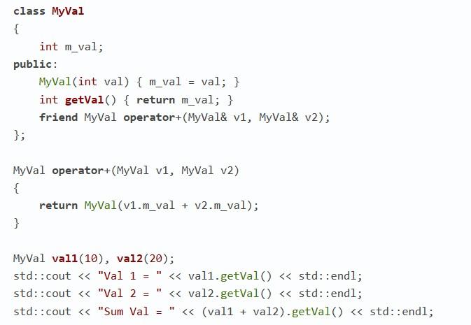 Операторная перегрузка в C++