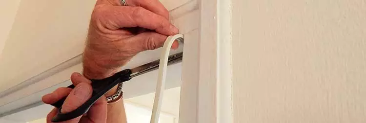 how to replace the weather stripping on a door