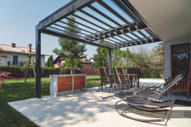top pergolas for your michigan outdoor living space modern metal design furniture dining area custom built okemos