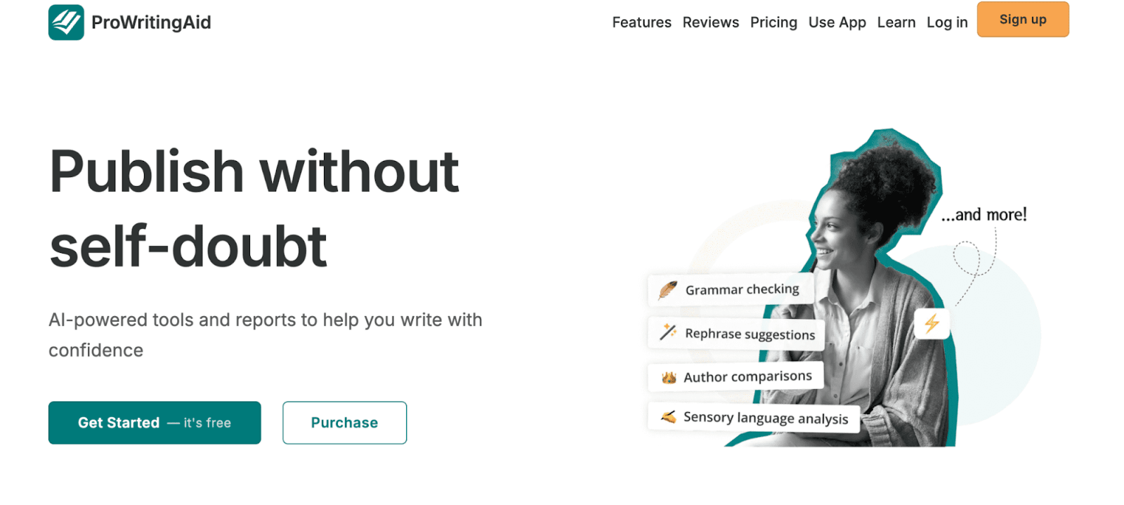 Home page of ProWritingAid