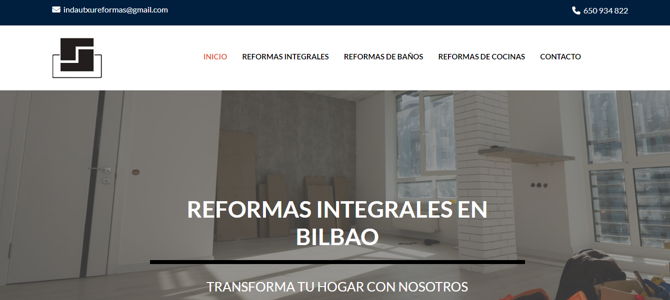 Servicios de reformas integrales en Bilbao para hogares y oficinas.
