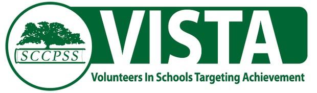 SCCPSS Vista Volunteers in Schools Targeting Achievement Logo