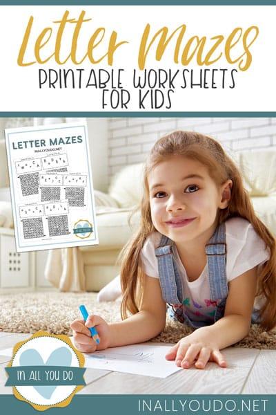 free letter mazes homeschool curriculum