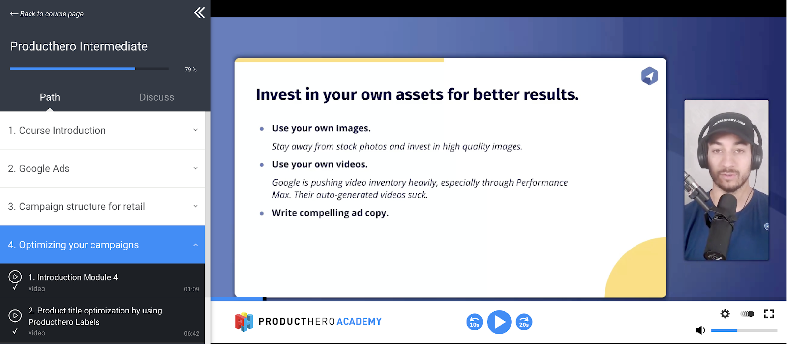 Image showing Miles McNair video within Producthero Academy