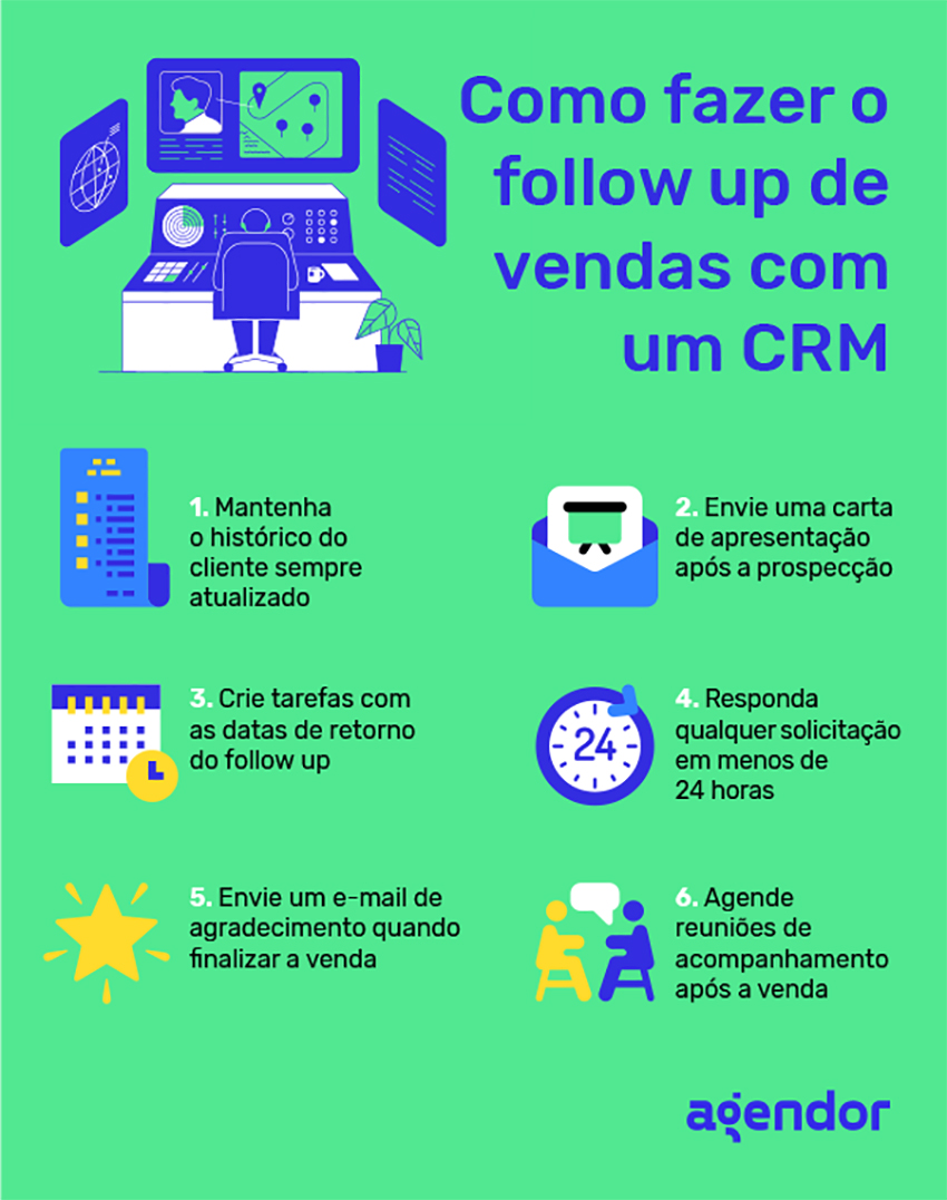 como fazer follow up crm