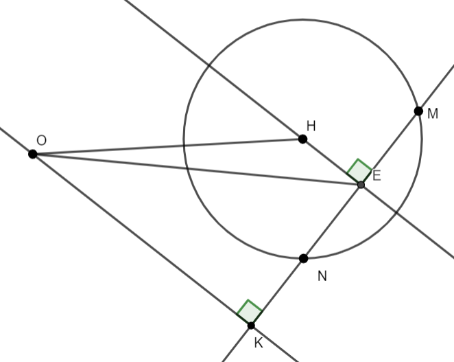 [4] Trong không gian (Oxyz,) cho điểm (Aleft( {2,; - ,1,; - 3} right))và mặt cầu (left( S right)) có phương trình: (,{left( {x - 4} right)^2} + {left( {y - 3} right)^2} + {left( {z - 4} right)^2} = 25.) Gọi (left( C right)) là giao tuyến của (left( S right))với mặt phẳng (left( {Oyz} right).) Lấy hai điểm (M,,N)trên (left( C right)) sao cho (MN = 2sqrt 5 .) Khi tứ diện (OAMN)có thể tích lớn nhất thì đường thẳng (MN)đi qua điểm nào trong số các điểm dưới đây?</p> 2