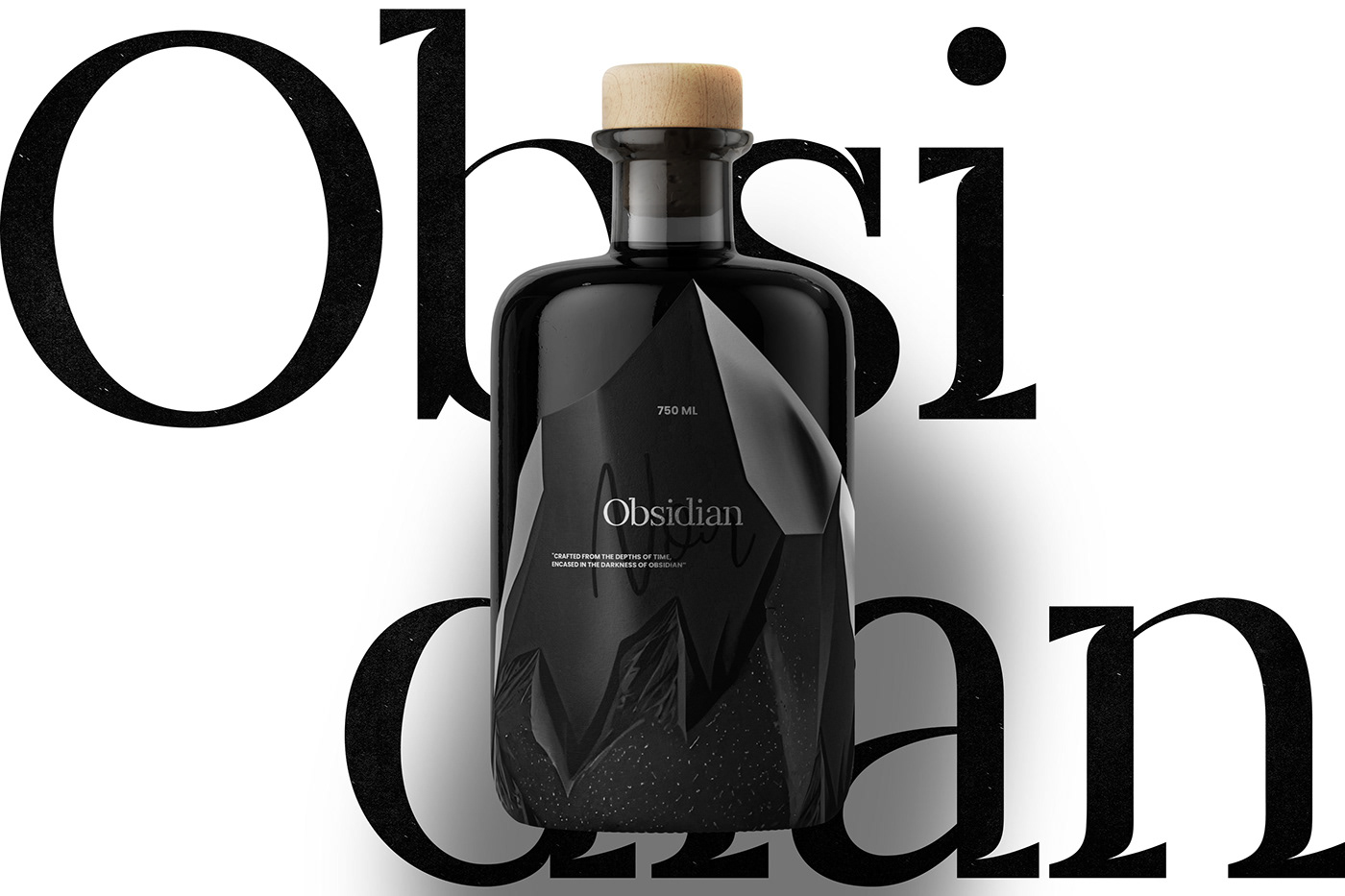 Artifact from the Packaging Design for Obsidian Noir Whisky article on Abduzeedo