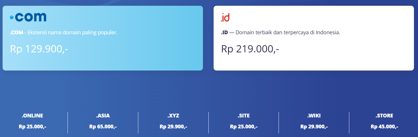 paket domain rumah web