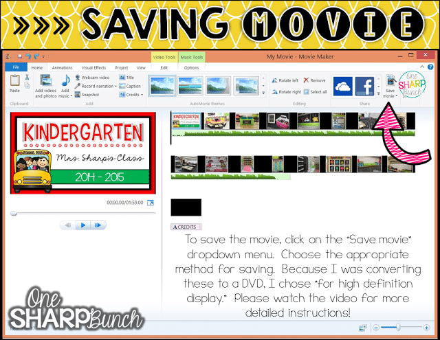 Looking for a unique end of the year student gift?! Follow this step-by-step tutorial for creating an end of the year video for your students! Simple how-to guide, featuring tips and tricks for Windows Movie Maker!