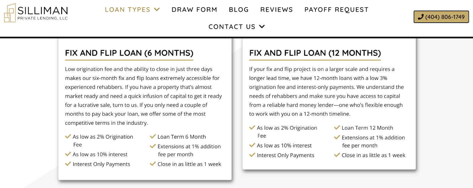 Fix and flip loans roswell ga