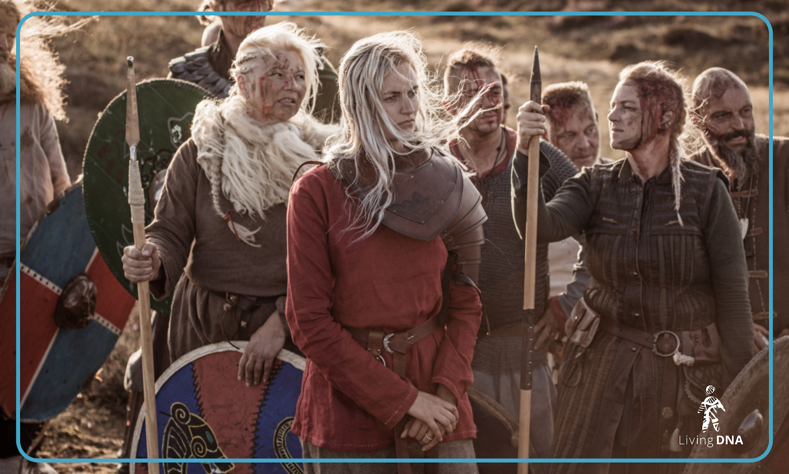 A reconstruction of a group of Vikings